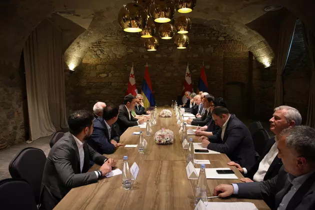 встреча Шалвы Папуашвили и Алена Симоняна