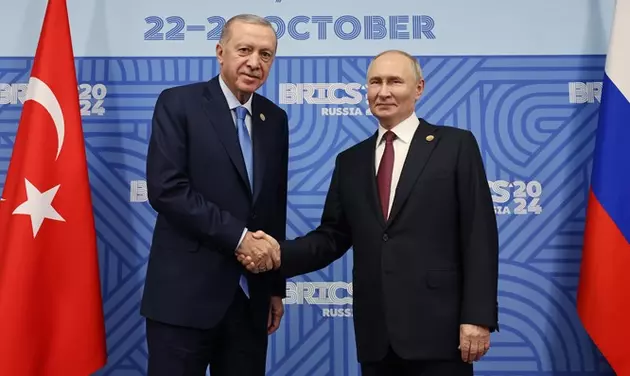 Реджеп Тайип Эрдоган и Владимир Путин