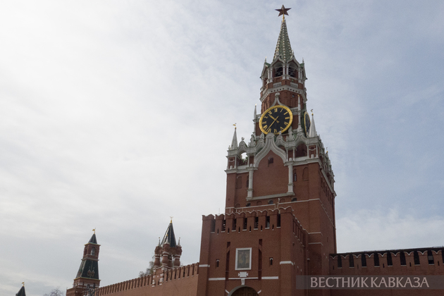 Вид на Спасскую башню Кремля