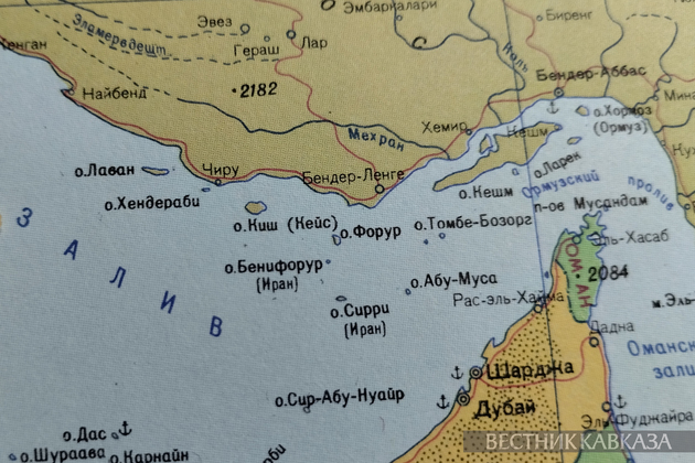 Карта Ормизского пролива