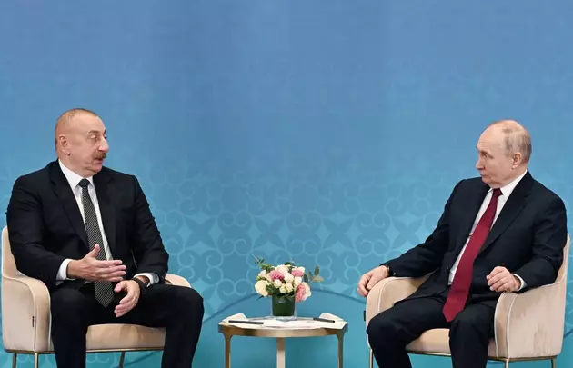 Ильхам Алиев и Владимир Путин