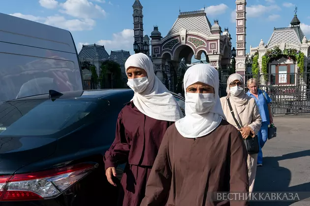 Туристы в Москве