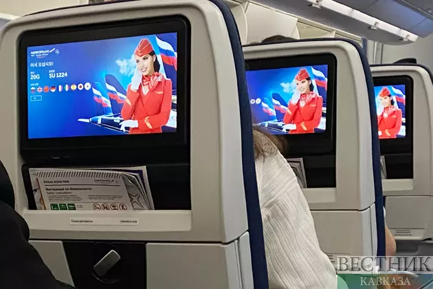 Салон самолета Аэрофлота