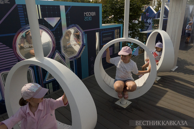 Площадка фестиваля “Территория будущего. Москва 2030“ в Лужниках