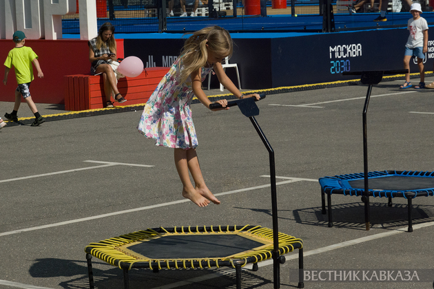 Площадка фестиваля “Территория будущего. Москва 2030“ в Лужниках