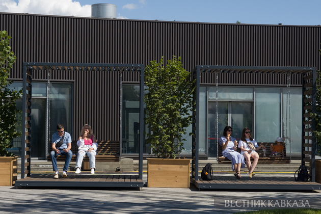 Площадка фестиваля “Территория будущего. Москва 2030“ в Лужниках