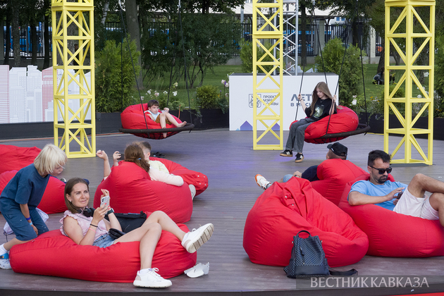 Площадка фестиваля “Территория будущего. Москва 2030“ в Лужниках