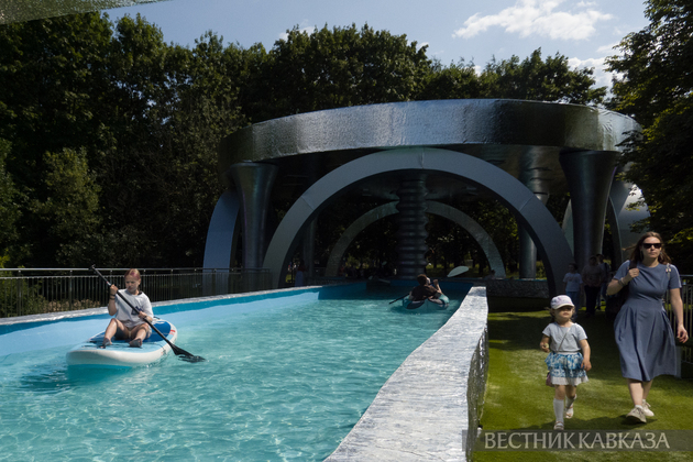 Площадка фестиваля “Территория будущего. Москва 2030“ в Парке 50-летия Октября