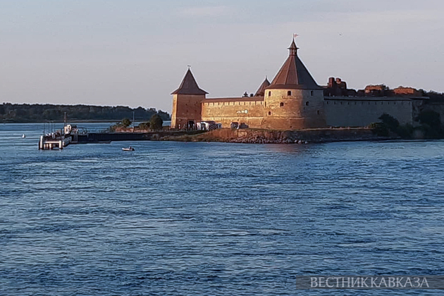 Крепость Орешек на закате