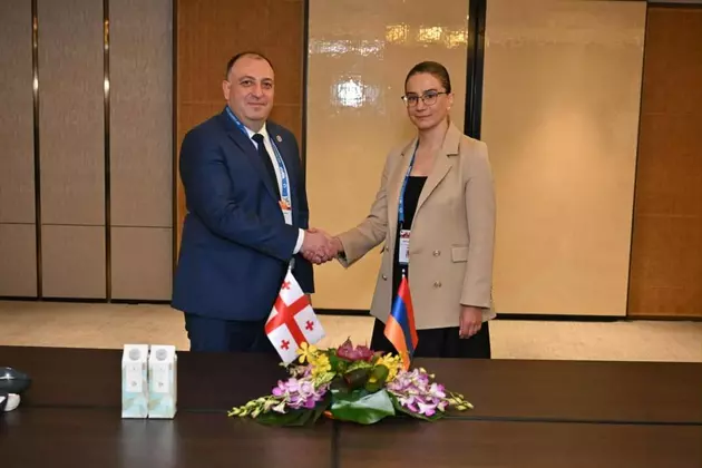 Георгиq Гваракидзе и Анна Вардапетян