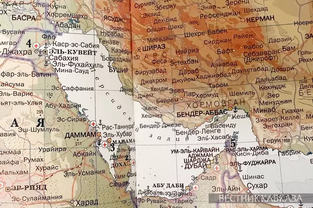 Карта Катара