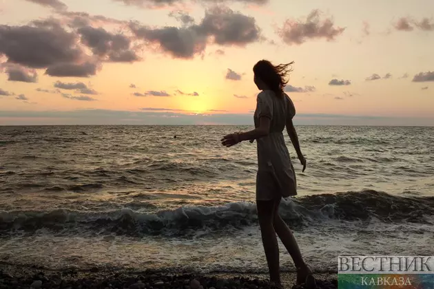 Закат на море