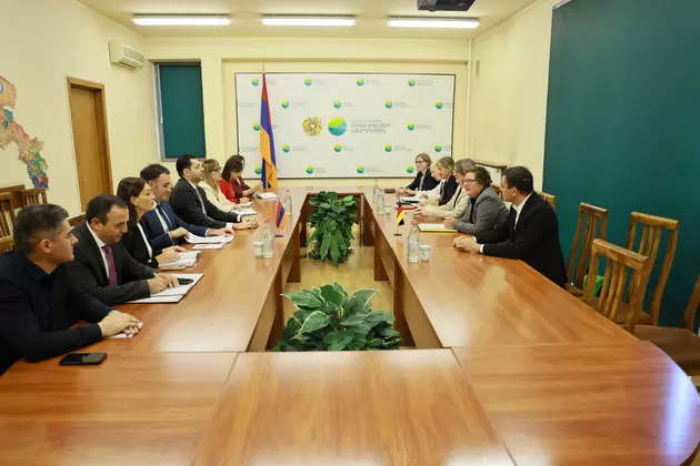 встреча главы Минприроды Армении и делегации министерства окружающей среды, охраны климата, сохранения природы и ядерной безопасности Германии