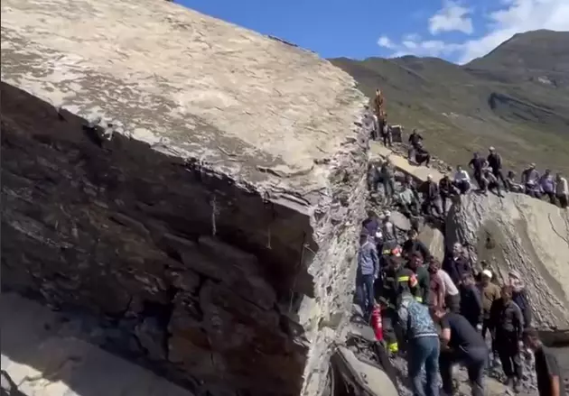 обрушение скалы в Дагестане