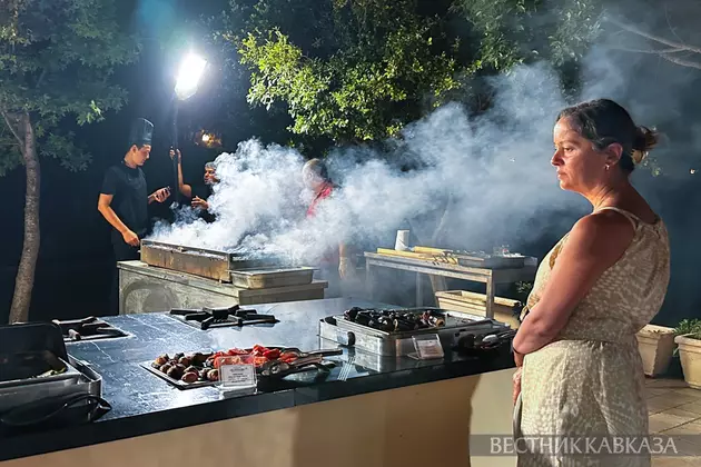 Ужин в турецком отеле