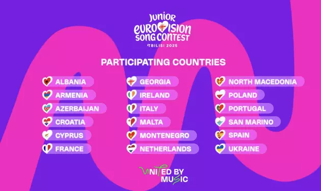 В Грузию на "Детское Евровидение 2025" приедут участники из 18 стран