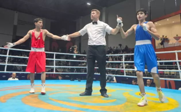 Азербайджанский боксер завоевал вторую золотую медаль на III Играх стран СНГ