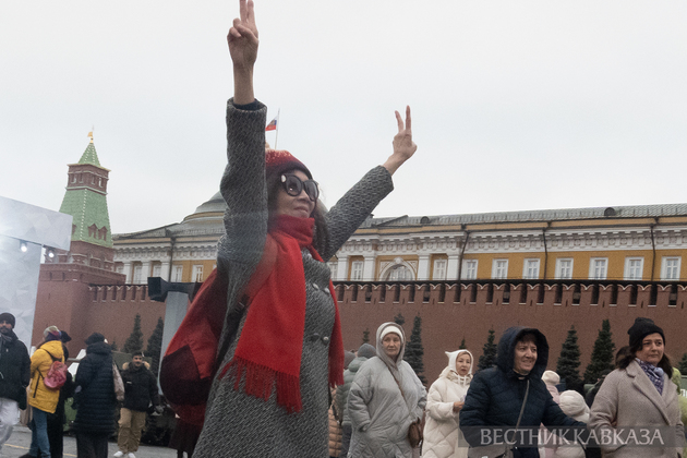 Туристы на Красной площади