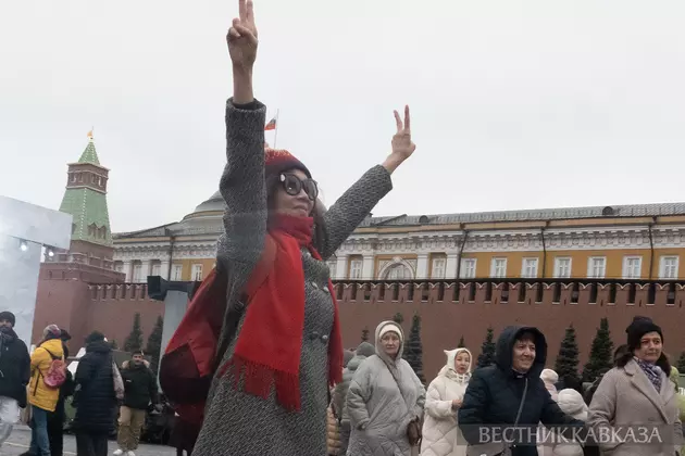 Туристы на Красной площади