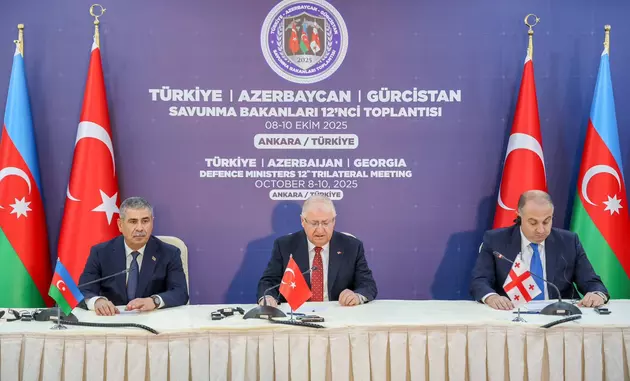 встреча Закира Гасанова, Яшара Гюлера и Ираклия Чиковани