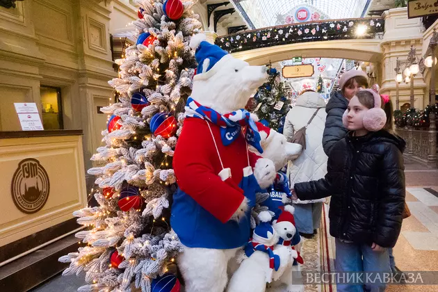 Новогодняя елка в ГУМе