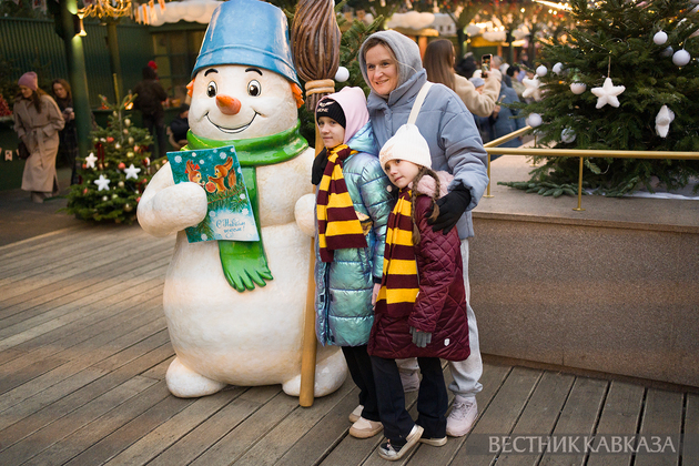 Новогодние украшения Манежной площади