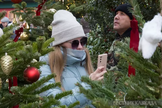 Новогодние украшения Манежной площади