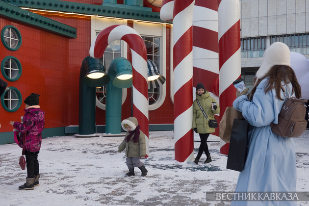 Новогодние украшения парка Музеон