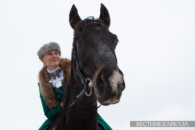 Всадник на лошади