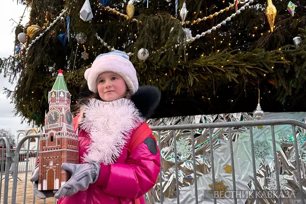 Новогодняя елка на Соборной площади Кремля