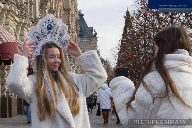 Туристы в Москве