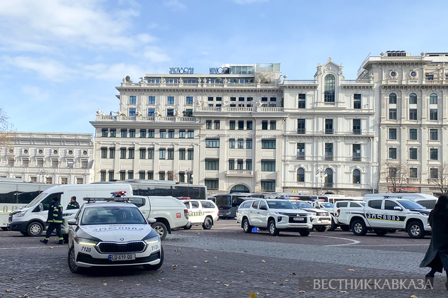 Машина полиции в Грузии