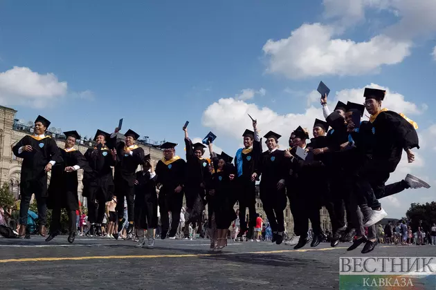 Иностранные выпускники на Красной площади