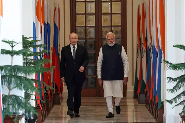 Владимир Путин и Нарендра Моди