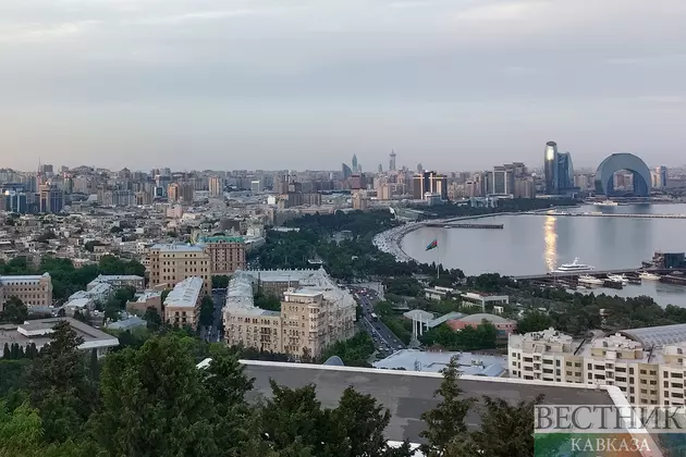 Вид на Баку