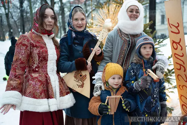 Масленичные гулянья в Москве