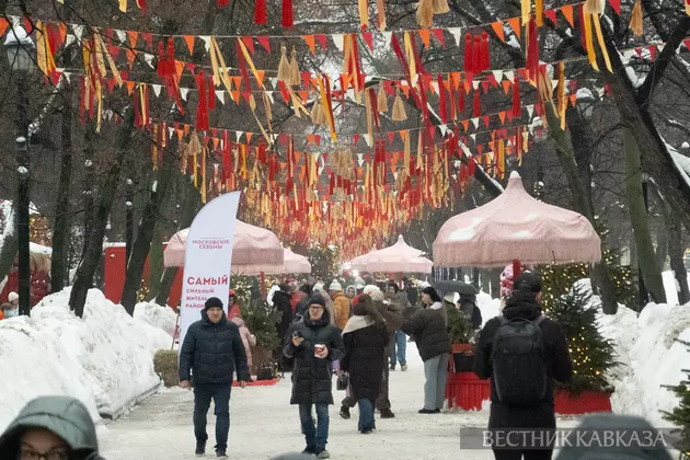 Масленичные гулянья в Москве