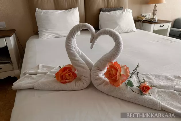 Кровать в гостинице