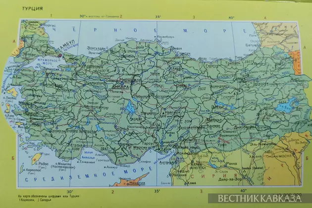 Карта Турции