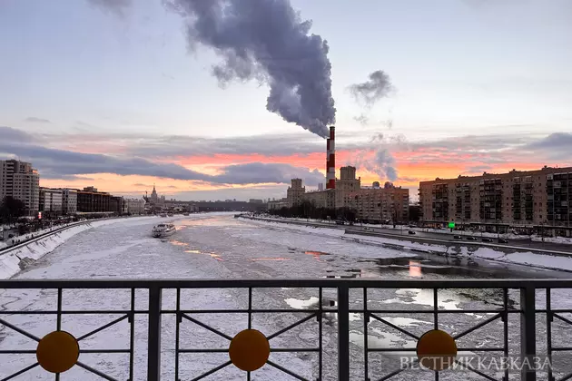 Вид на Москву-реку в мороз