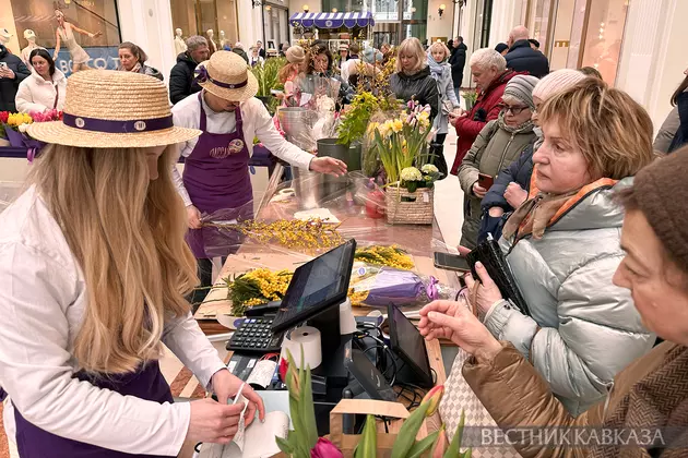 Продажа цветов в Петровском пассаже