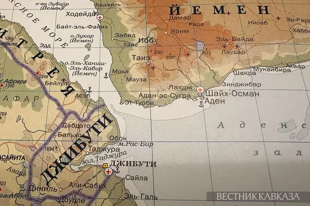 Карта Баб-эль-Мандебского пролива