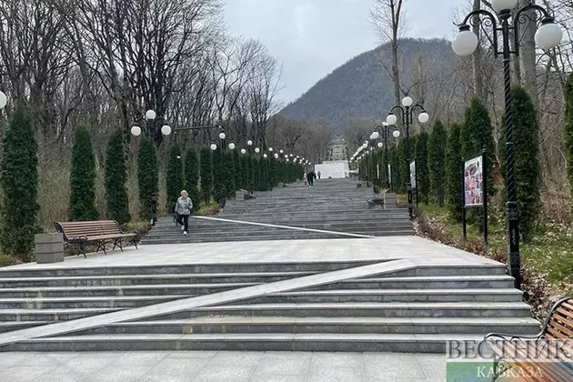 Парк каскадная лестница в Железноводске