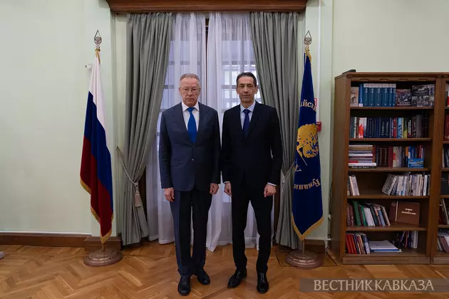 Встреча посла Азербайджана Мустафаева с ректором РГГУ Логиновым