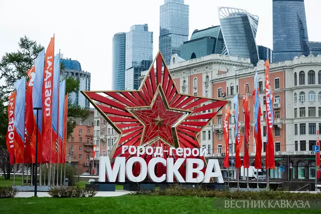 Праздничное оформление ко Дню Победы на Дорогомиловской заставе