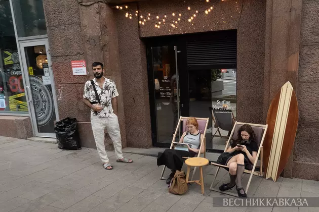 Посетители кафе