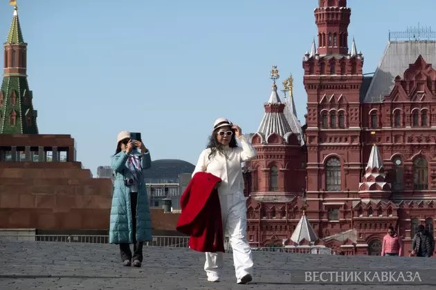 Туристы на Красной площади