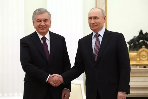 Владимир Путин и Шавкат Мирзиёев
