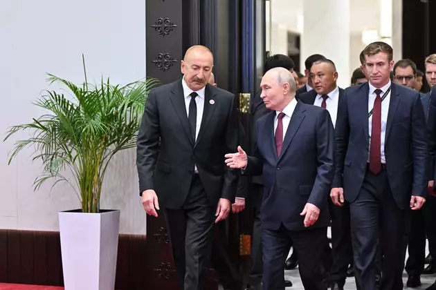 Владимир Путин и Ильхам Алиев