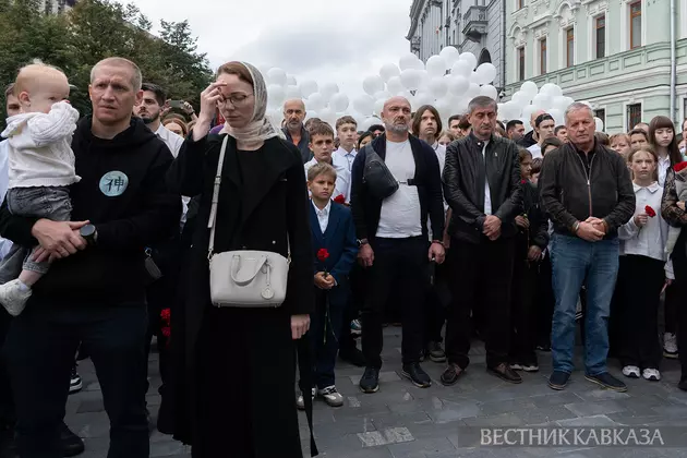 Траурное мероприятие посвященное памяти жертв террористического акта 2004 года в школе Беслана